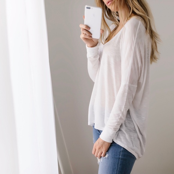 White Slub Long Sleeve - Picture 6 of 7